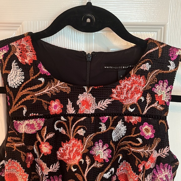 White House Black Market Floral Embroidered Dress - Picture 3 of 13
